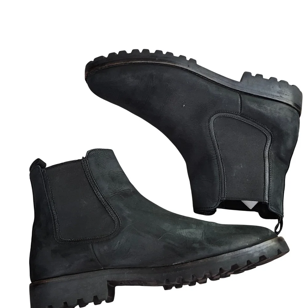 Thursday Boot Co Legend Chelsea Boots Matte Black Rugged Slip-on Womens 12 Lug